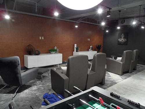 Lindell Strip Club House TV Area