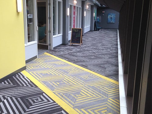 Stadium View Carpet Painting